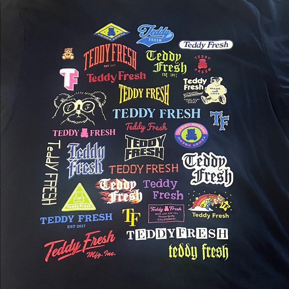 Teddy Fresh Logo Black Tee - Picture 2 of 6
